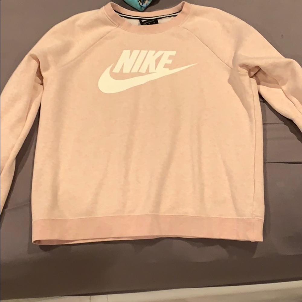 light pink nike crew neck